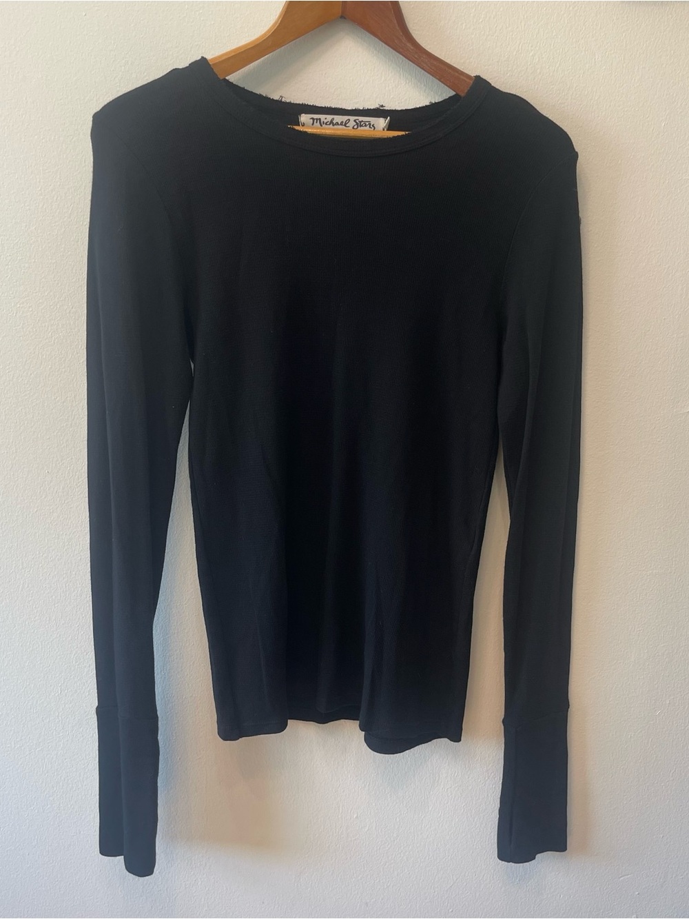 Michael Stars Thermal Black Base Layer Top OS